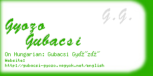 gyozo gubacsi business card